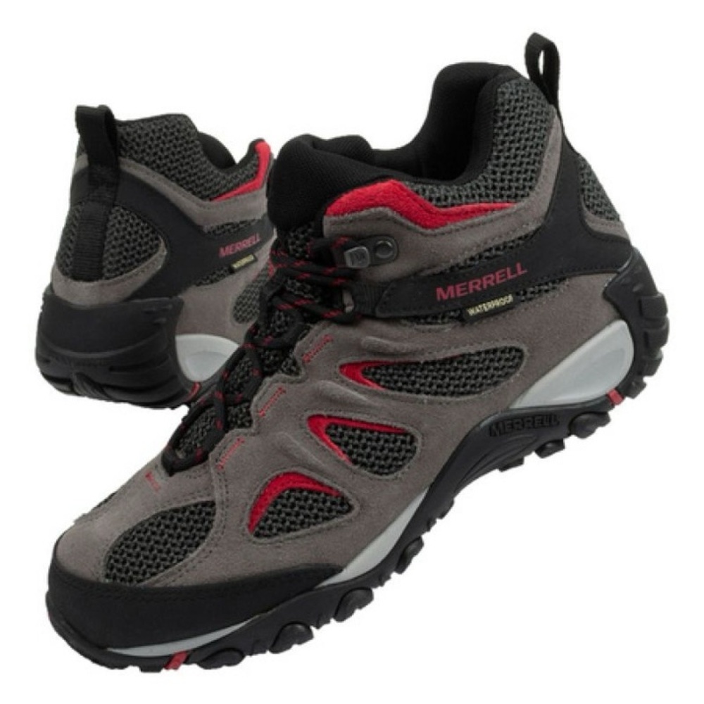 Merrell Men's Black and Red Athletic Shoes
